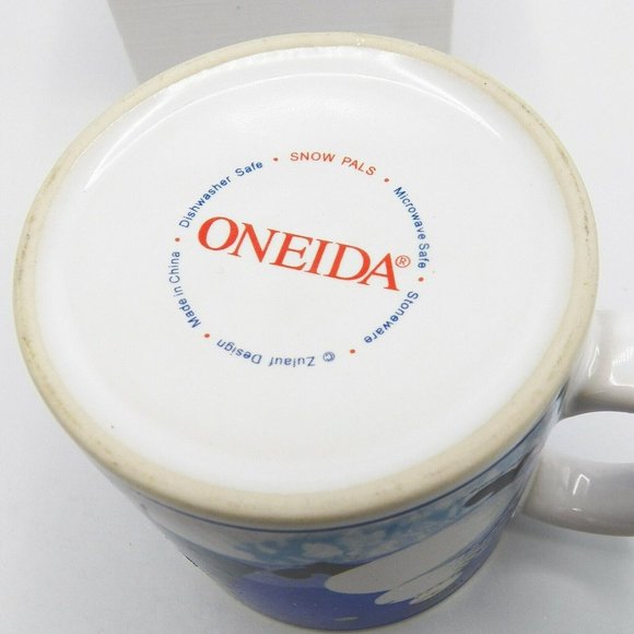 Snowman Coffee Mug Oneida Snow Pals Susan Zulauf Designs Christmas Tree Winter - Picture 4 of 7